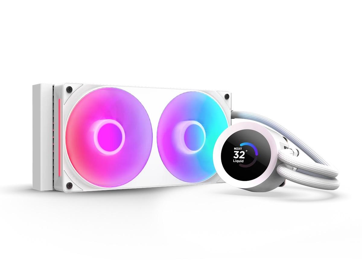 NZXT Kraken Plus 240 RGB CPU-vandkøler - Hvid