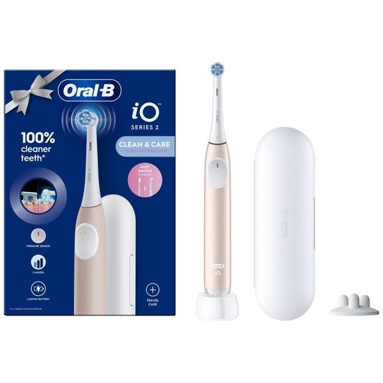 Oral-B iO Series 2 Calm Pink - elektrisk tandbørste med rejseetui