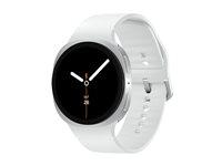 Samsung Galaxy Watch8 44 mm - sølv/hvid smartwatch