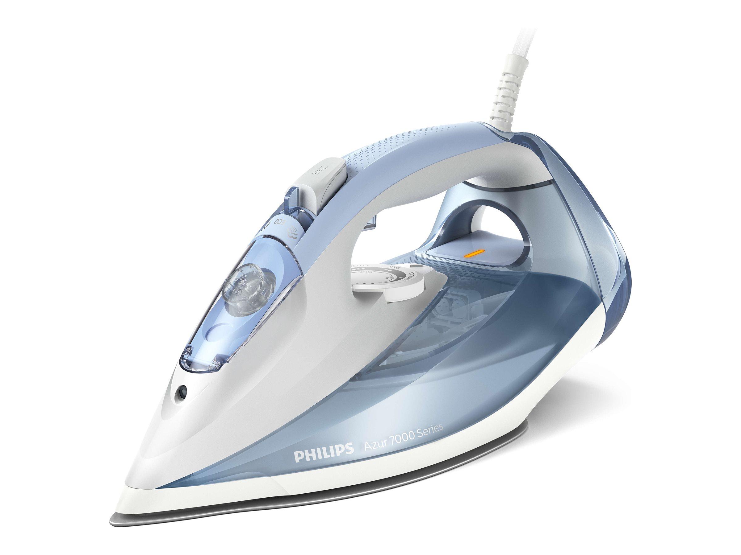 Philips Azur 7000 Series DST7011/20 dampstrygejern 2600 W med SteamGlide Plus-strygesål - blå