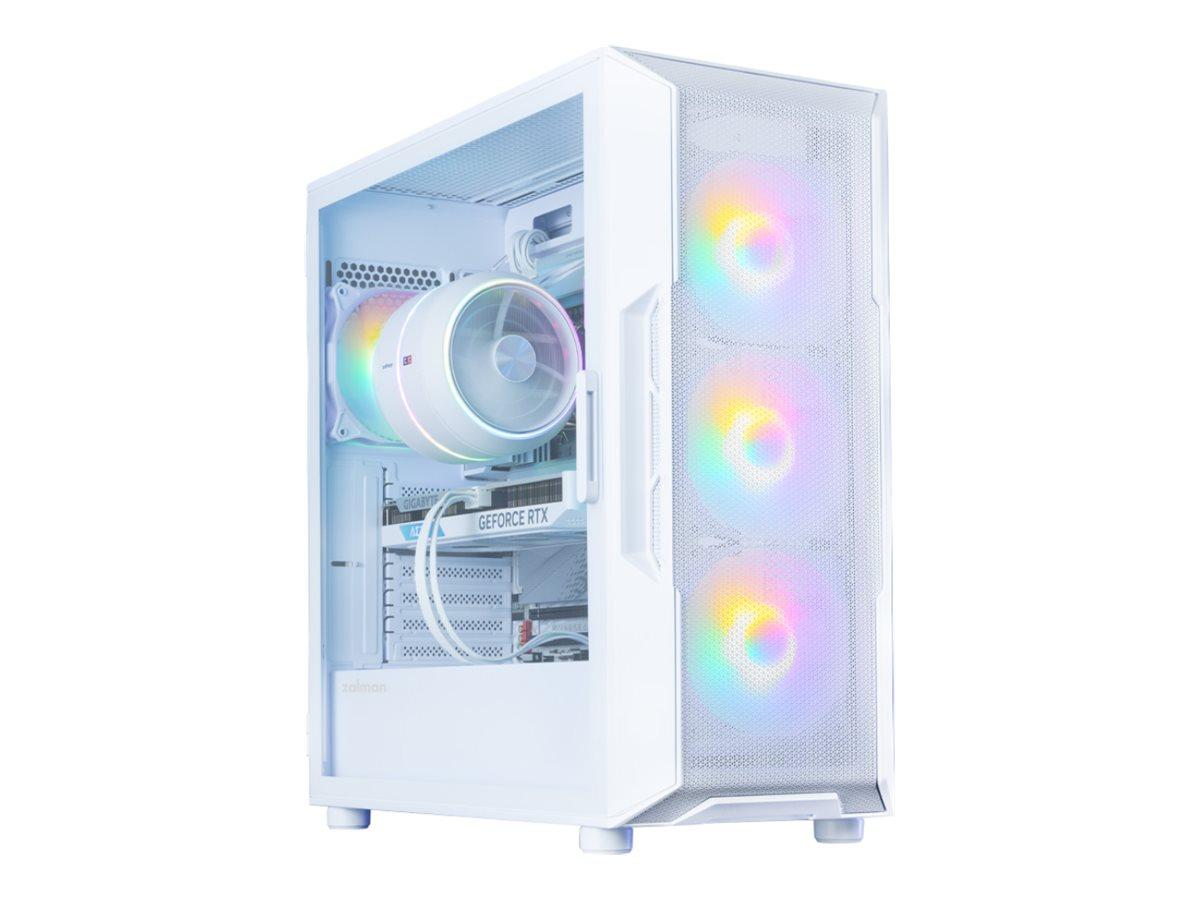 Zalman i3 NEO V2 miditower ATX kabinet - hvid med glasvindue