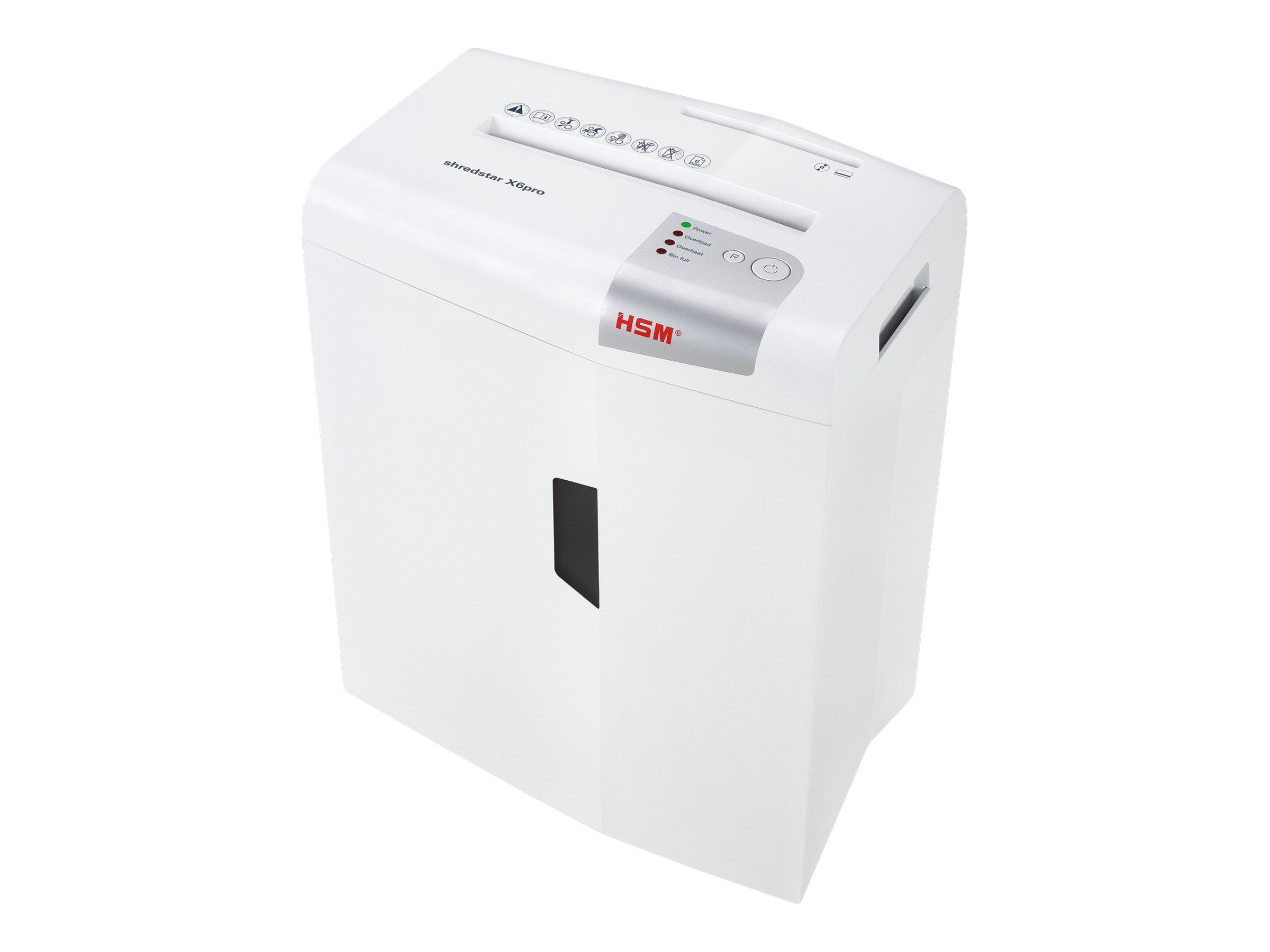 HSM shredstar X6pro makulator - partikelskåret 2 × 15 mm, P-5