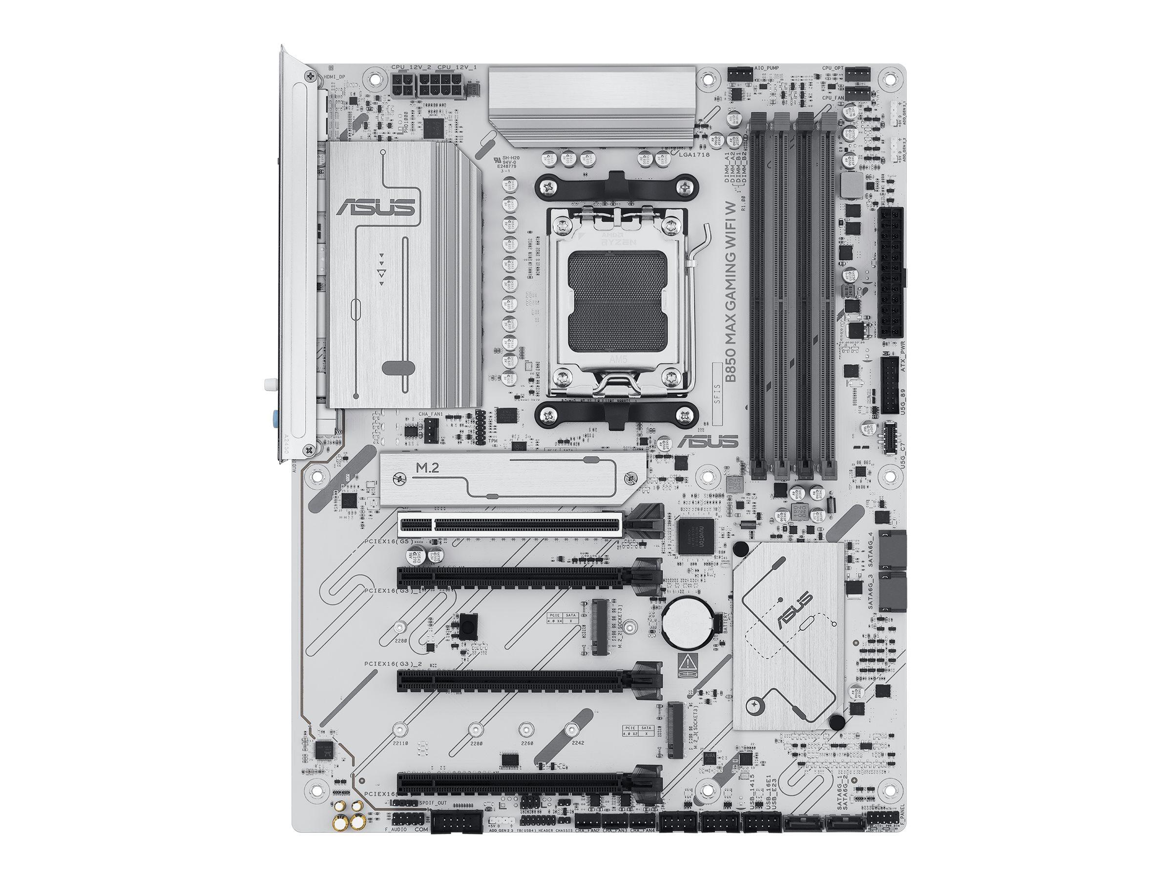 ASUS B850 Max Gaming WiFi W ATX bundkort - Socket AM5, AMD B850