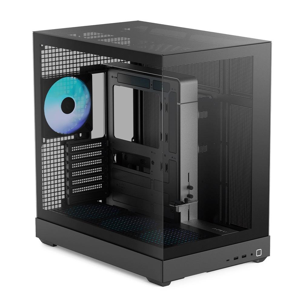 APNX V2-F Mid Tower ATX kabinet - sort, vinduesside