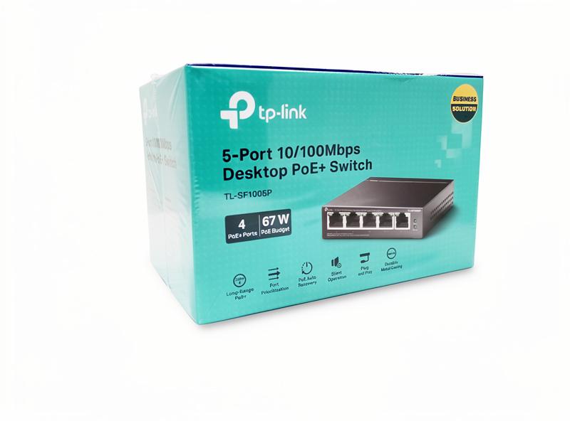 TP-Link TL-SF1005P 5-port 10/100 PoE switch (58 W) - desktop, unmanaged