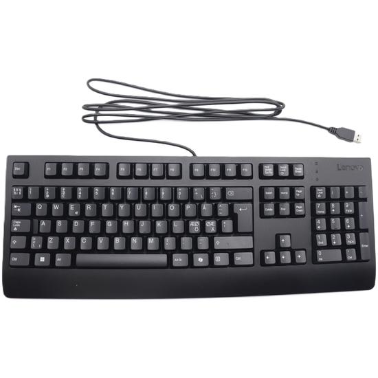 Lenovo kablet tastatur - USB, nordisk layout, sort