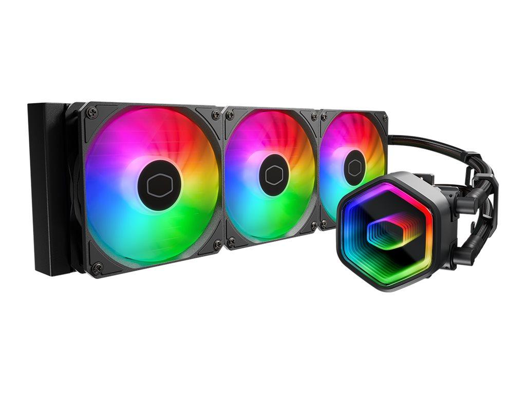 Cooler Master MasterLiquid 360 Core II vandkøler - 360 mm, 3×120 mm, sort billede