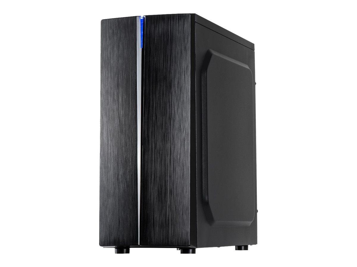 Inter-Tech B-48 ATX tower kabinet - sort PC kabinet til ATX og microATX uden strømforsyning