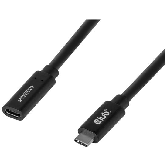 Club3D CAC-2502 USB-C kabel 1 m - sort