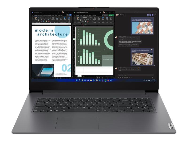 Lenovo V17 G4 IRU 17,3" bærbar - i5-13420H, 8 GB, 512 GB SSD, FHD, Windows 11 Pro