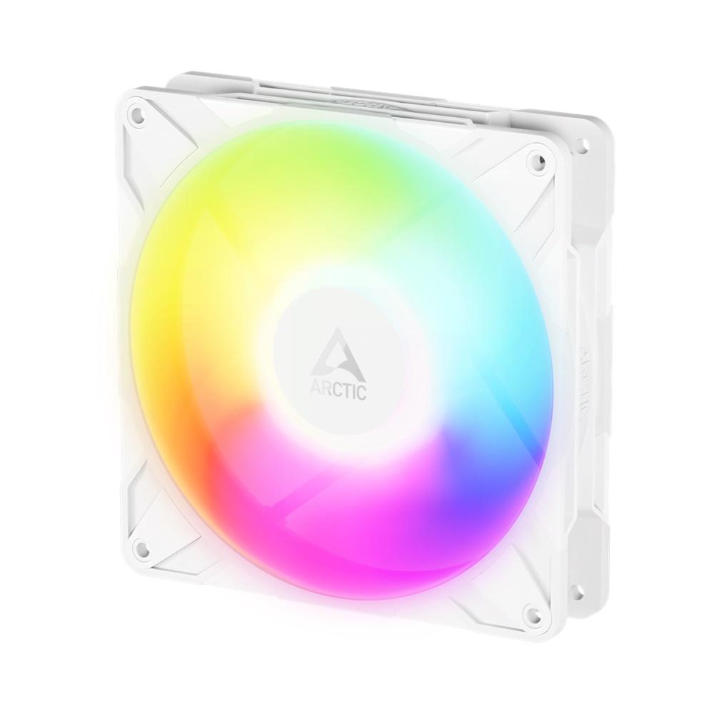 Arctic P14 Pro Reverse A-RGB (White) - Kabinet køler - 140mm - Hvid med RGB LED lys