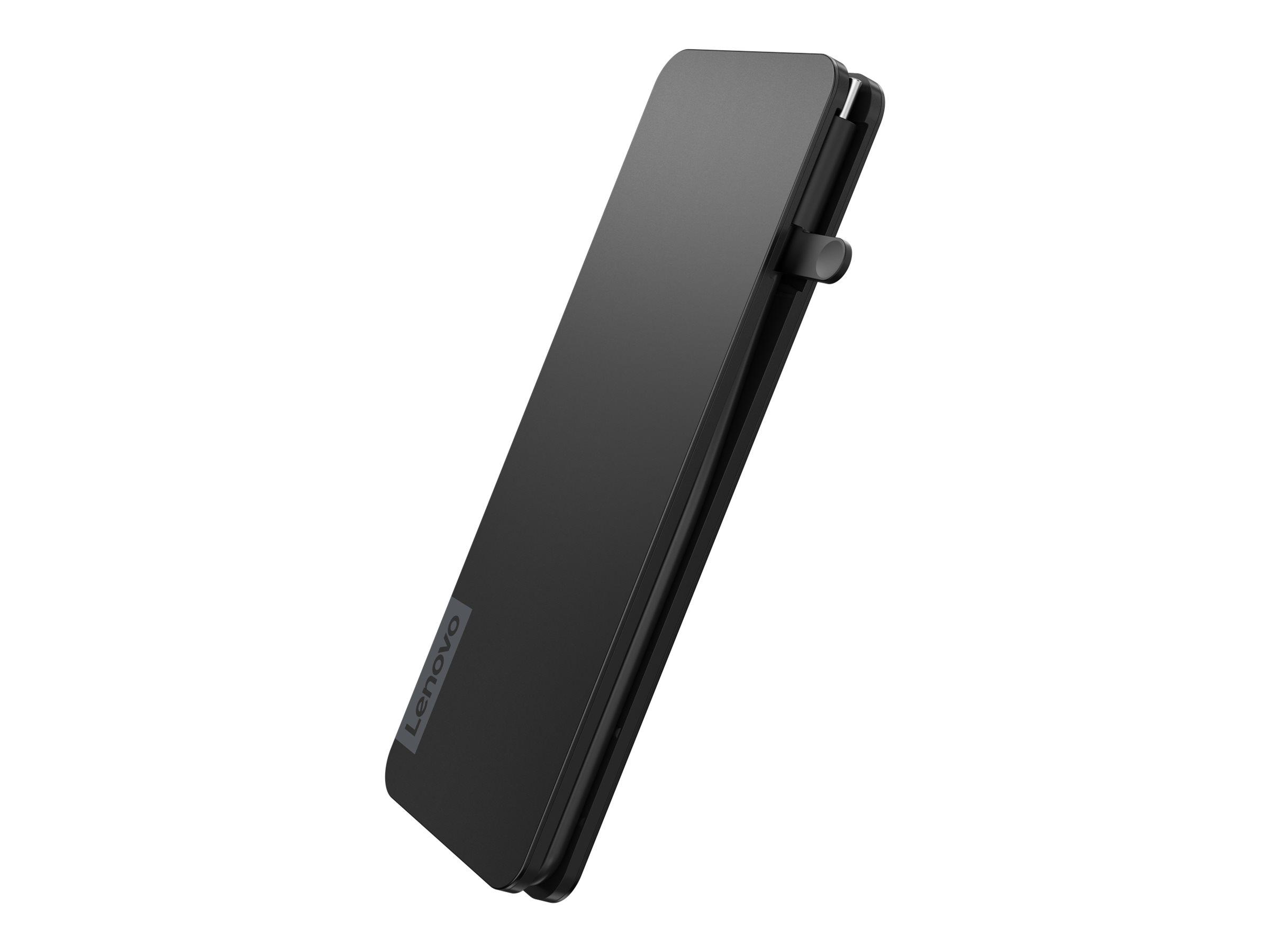 USB-C dockingstation - Lenovo, HDMI 4K 60 Hz, 65 W, sort