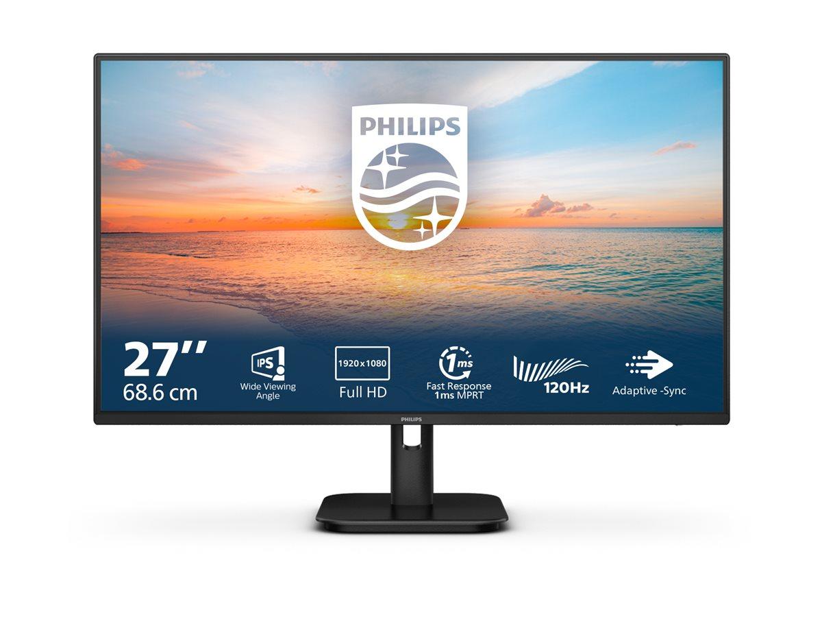 Philips 1000 Series PC Skærm - 27", 1920x1080@100Hz, IPS, 4ms, VGA, HDMI - Sort
