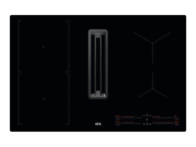 Induktionskogeplade AEG CCE84543CB med integreret nedtræk, 77 cm