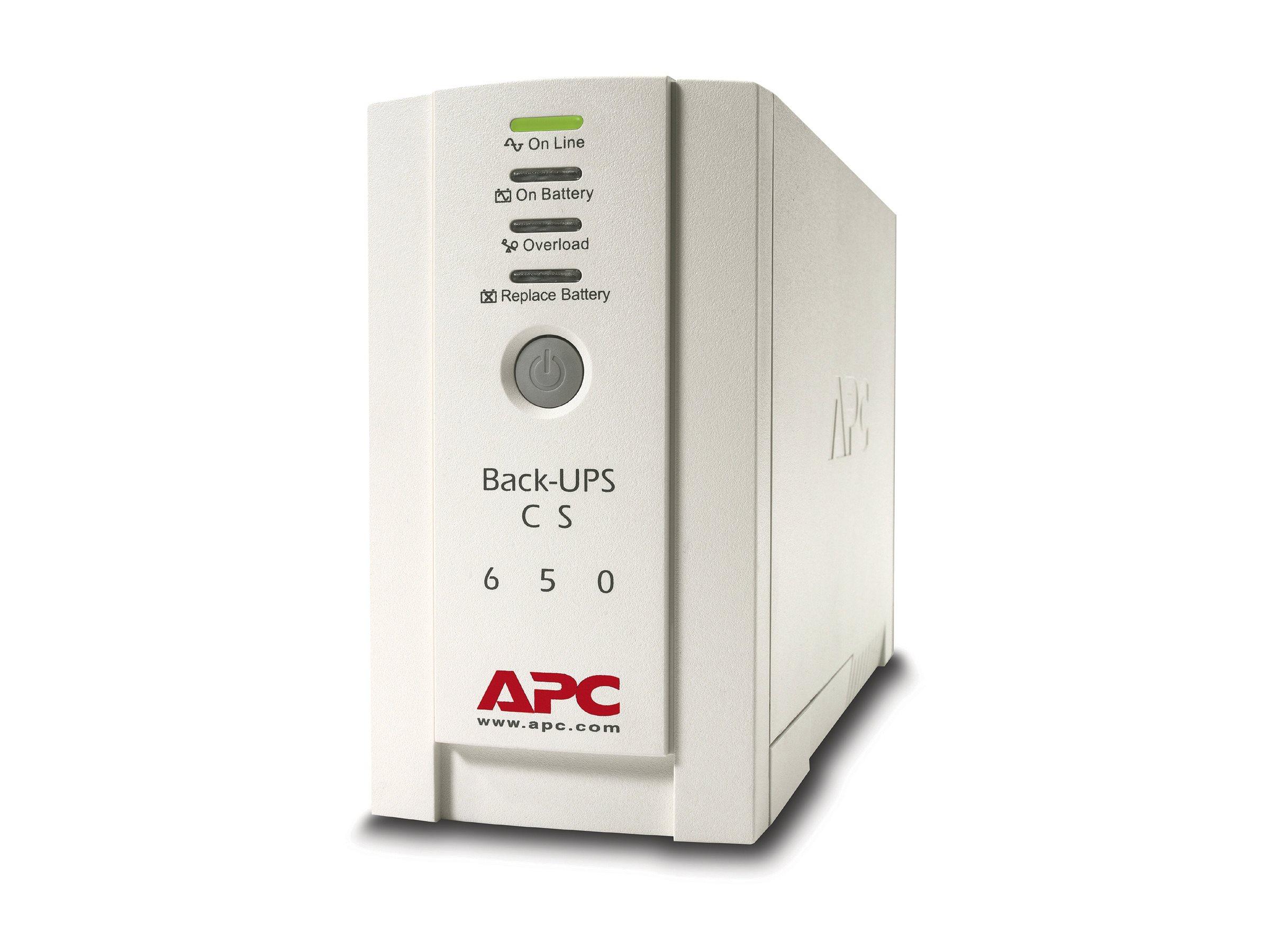 UPS strømforsyning - APC Back-UPS CS 650, 400 W / 650 VA