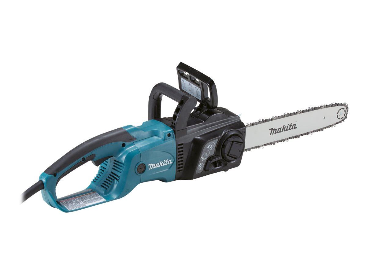 Makita UC4551A elektrisk motorsav 2000 W med 45 cm sværd og automatisk oliesmøring, sort/blå