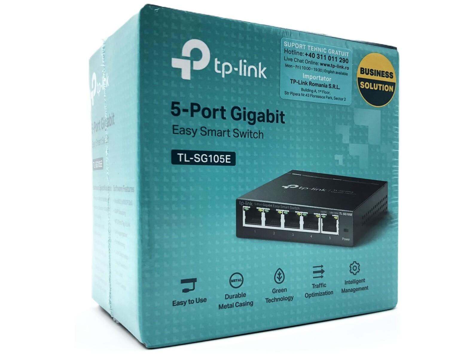 Netværksswitch TP-Link Easy Smart TL-SG105E - 5-port Gigabit