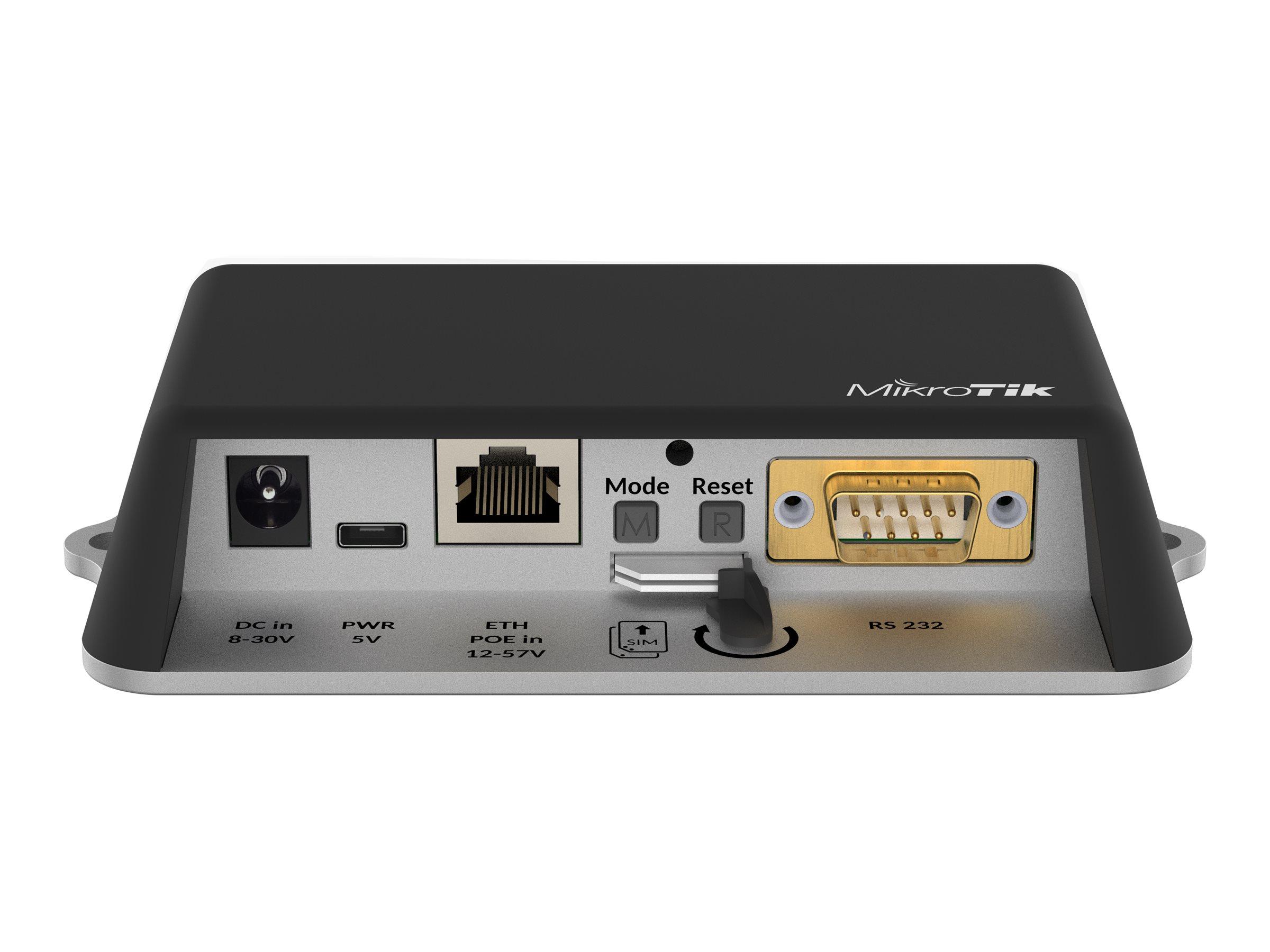 MikroTik LtAP mini - LTE kit - trådløs forbindelse - Wi-Fi - 2G, 3G, 4G - 2.4 GHz - 2G 900/1800 / 3G 850/ 900/ 2100 LTE B20/B8/B3/B1/B7/B5/B28/B40/B38/B41n desktop / wall mountable - for MikroTik ACGPSA