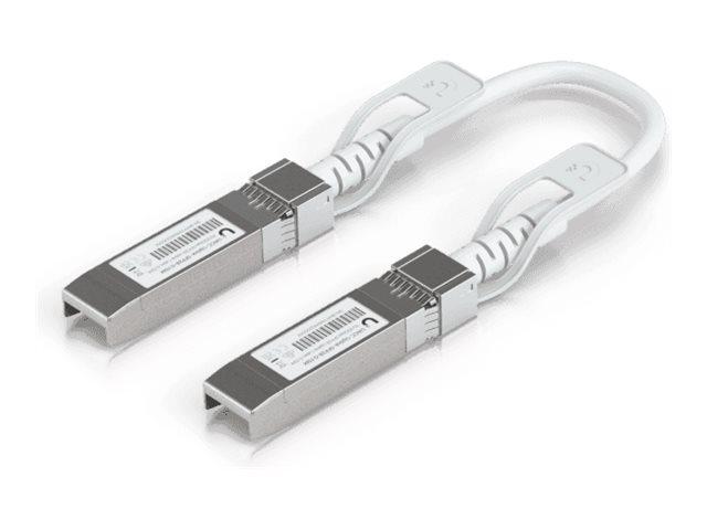 Ubiquiti UniFi 25GBase kabel til direkte påsætning SFP28 til SFP28 15 cm - hvid