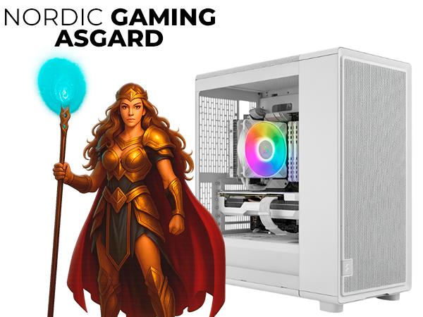 Stationær gaming PC Nordic Gaming Asgard Freja V3 - Ryzen 5, 32 GB, RX 9060, 1 TB