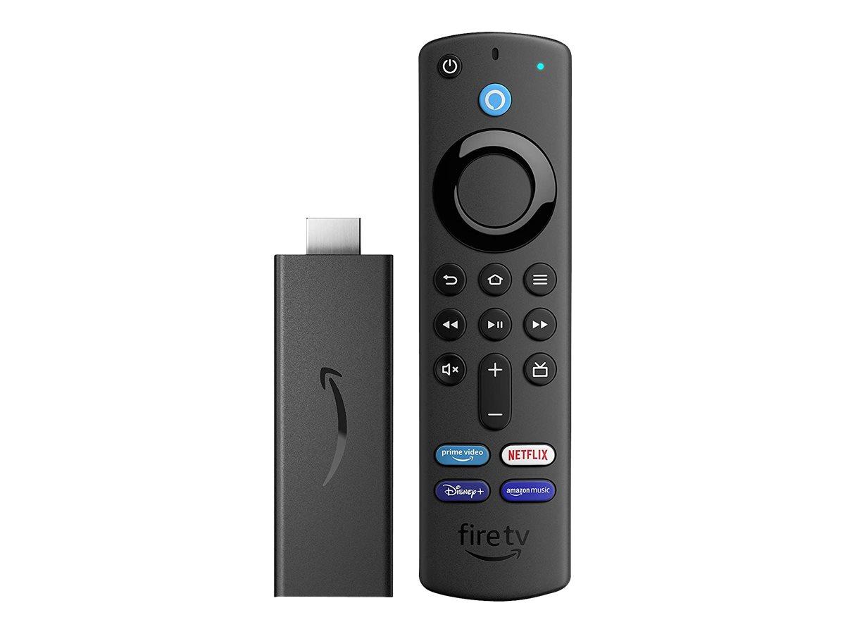 Amazon Fire TV Stick (3rd Gen) - AV-afspiller - 8 GB - 1080p - 60 fps - HDR - sort