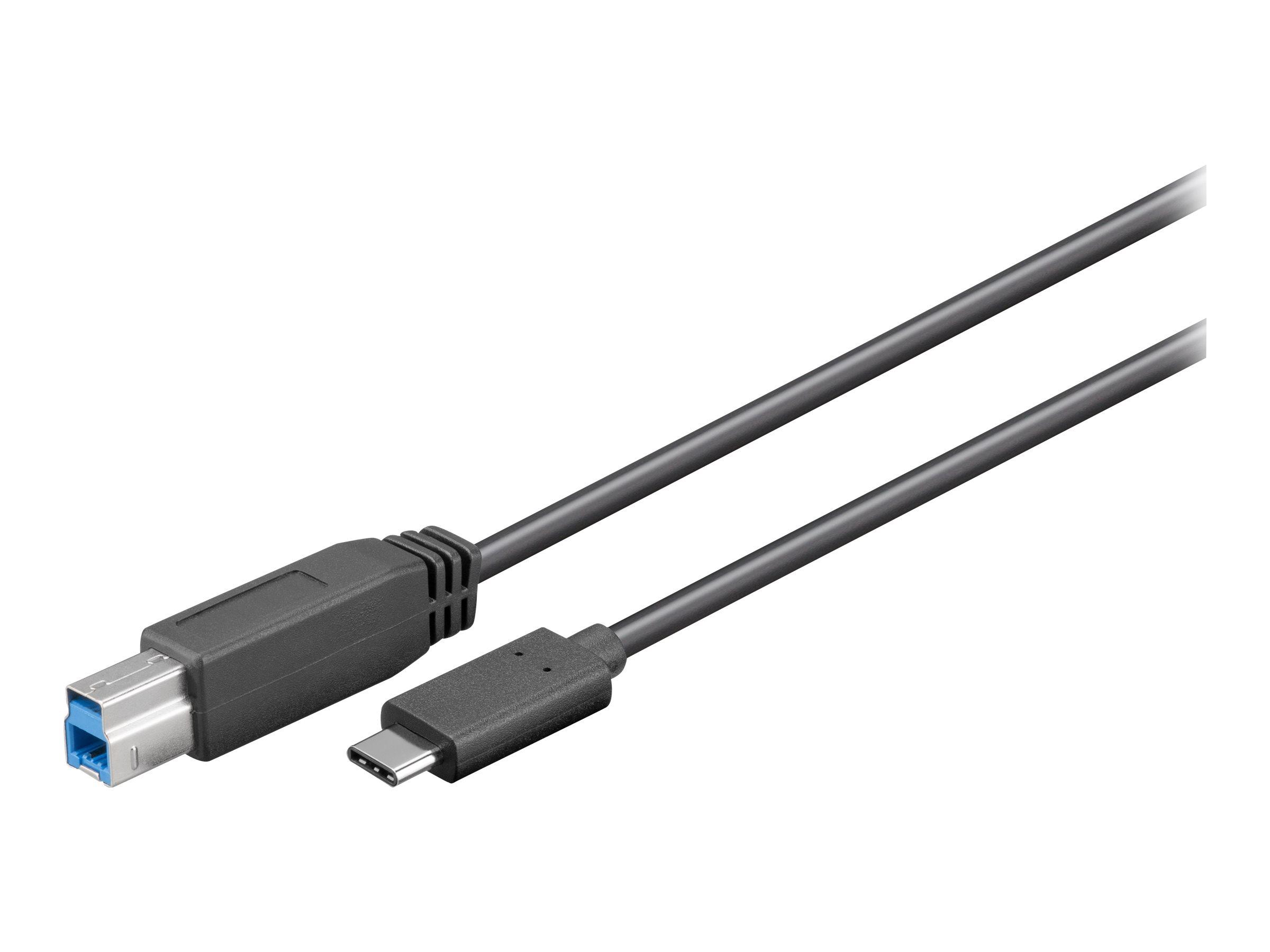 goobay - USB-kabel - USB Type B (han) til USB-C (han) - USB 3.0 - 1 m - rund