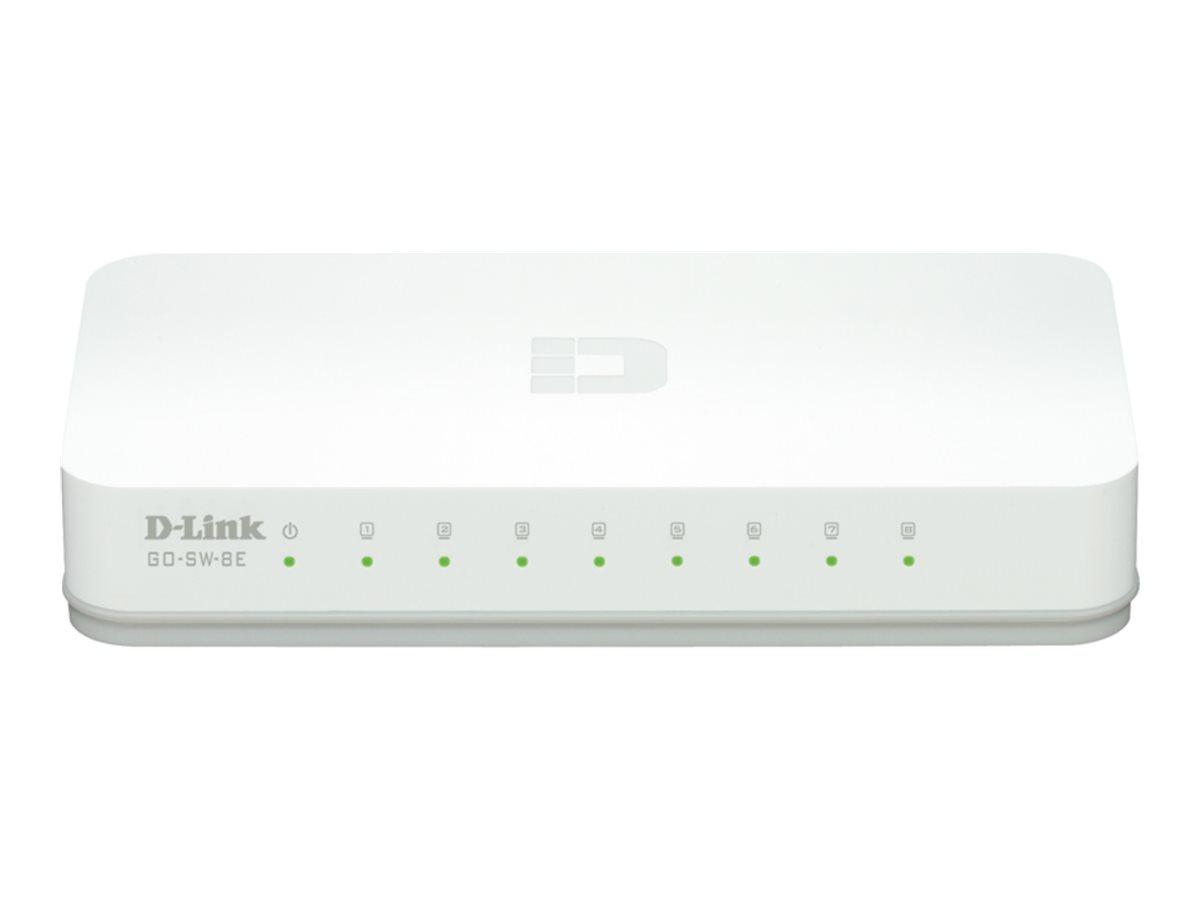 D-Link GO-SW-8E/E, Ikke administreret, Fast Ethernet (10/100), Fuld duplex