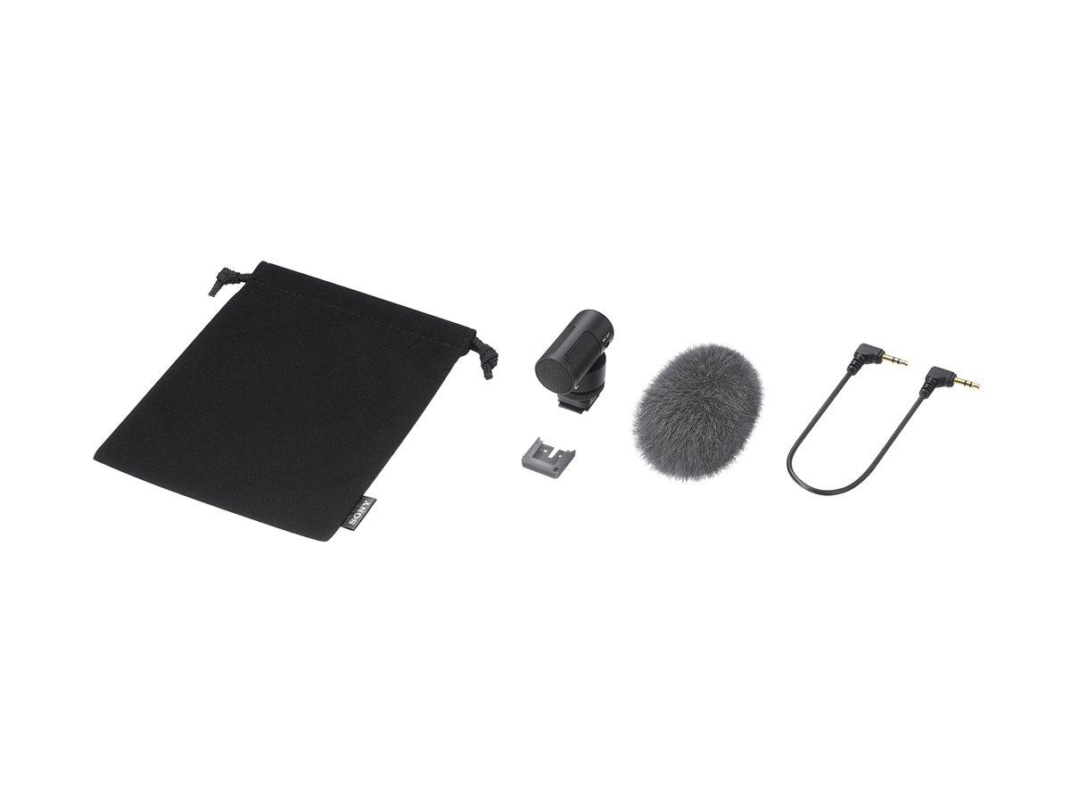 Shotgun mikrofon Sony ECM-G1 - superkardioide, kablet, sort