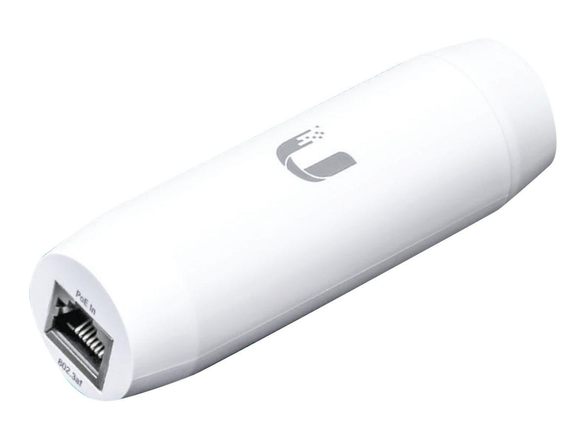 Ubiquiti INS-3AF-I-G, Gigabit Ethernet, 10,100,1000 Mbit/s, IEEE 802.3af, Hvid, 48 V, 48 V