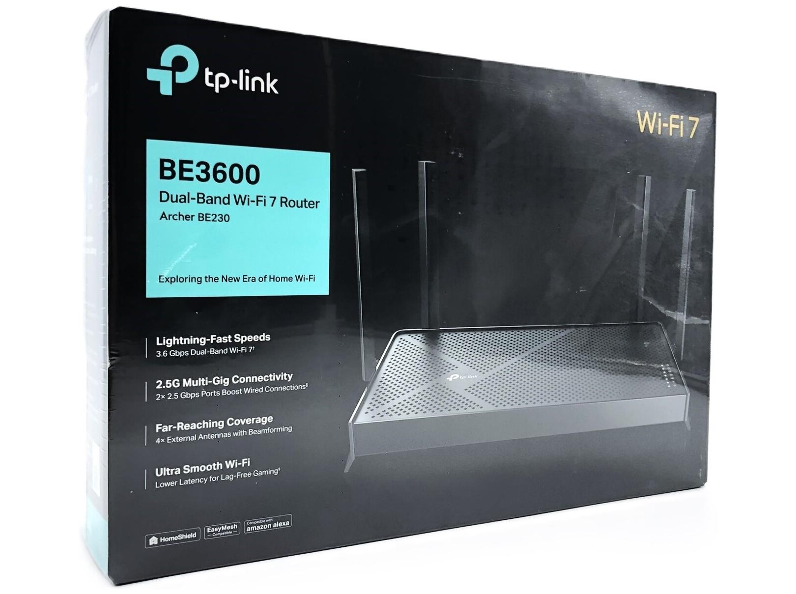 Wi?Fi 7 router TP?Link Archer BE230 V1 - Dual?Band, 2,5G/1G LAN
