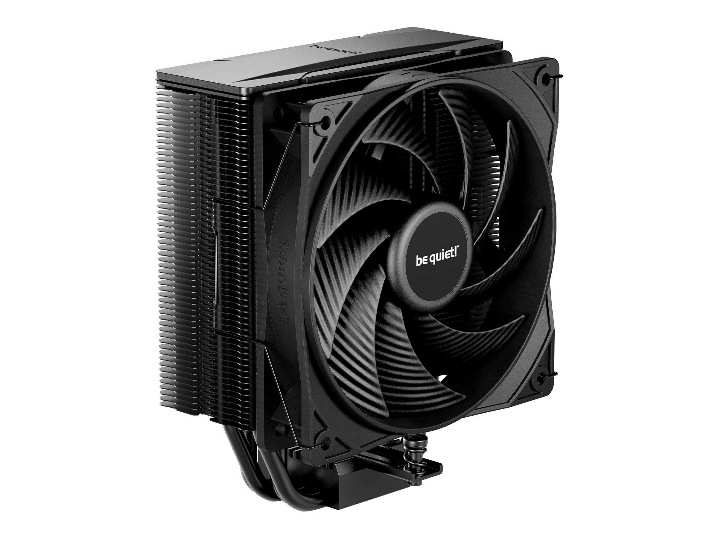 be quiet! Pure Rock 3 - Processor-køler - (for: LGA1150, LGA1151, LGA1155, LGA1200, LGA1700, LGA1851, AM4, AM5) - kobberbase med aluminiumfinner - 120 mm - sort