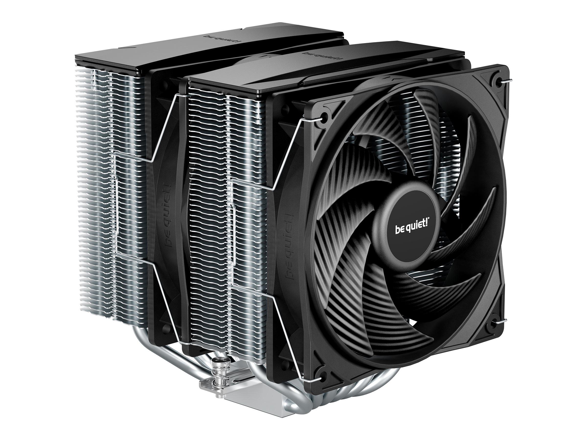 be quiet! Pure Rock Pro 3 - Processor-køler - (for: LGA1150, LGA1151, LGA1155, LGA1200, LGA1700, LGA1851, AM4, AM5) - kobberbase og nikkelbelagt aluminiumsblæsere - 120 mm - sølv