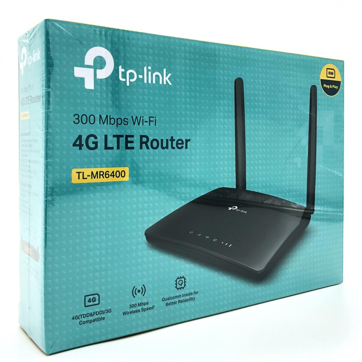 4G LTE router - TP-Link TL-MR6400, 300 Mbps, 2,4 GHz