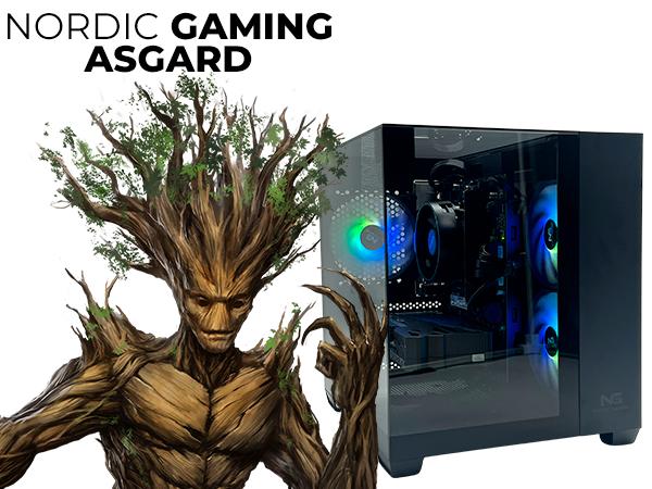 Stationær gaming PC Nordic Gaming Asgard Yggdrasil V6 - Ryzen 5, 16 GB, RTX 5060, 1 TB