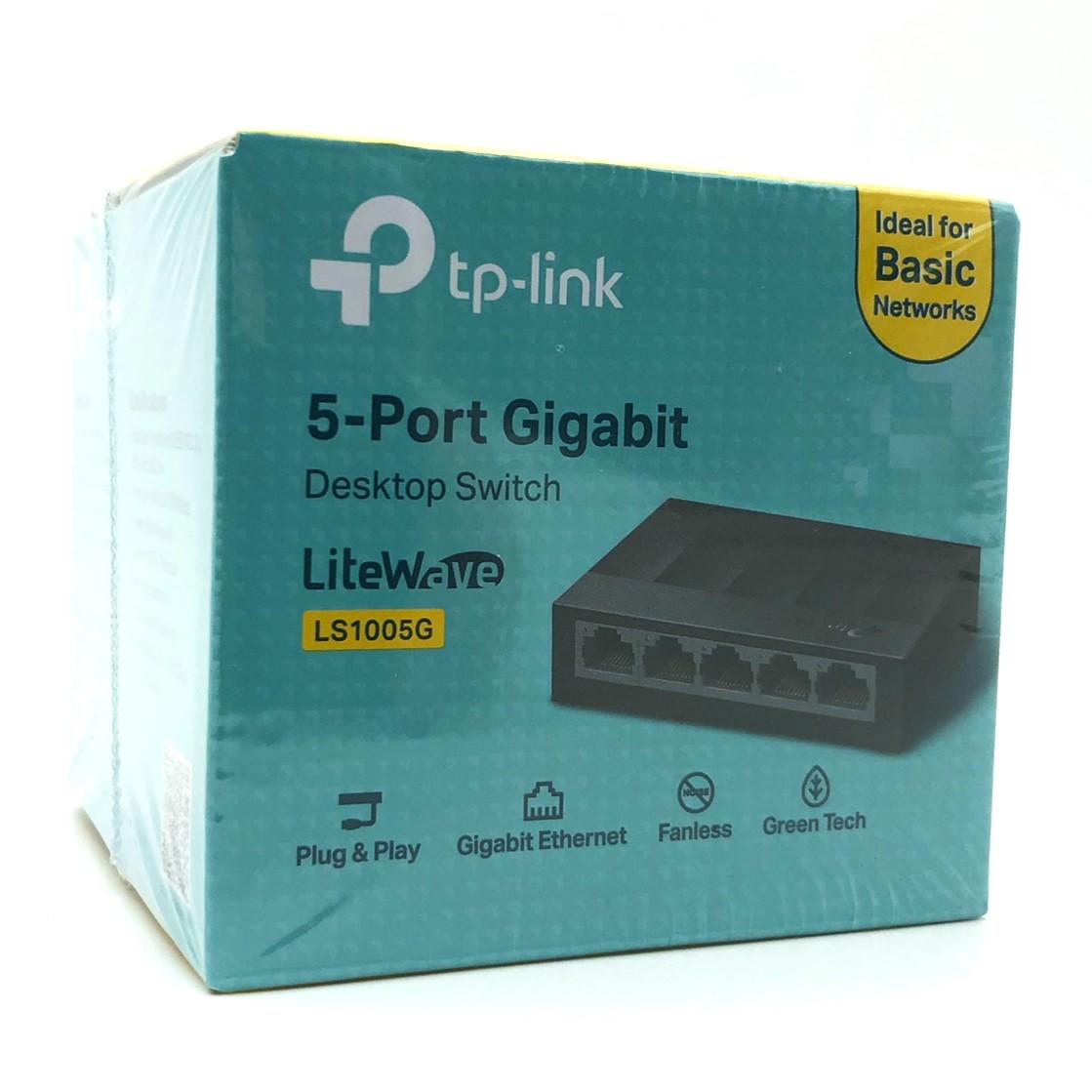 TP-Link LiteWave LS1005G netværksswitch 5-ports Gigabit, ikke-administreret