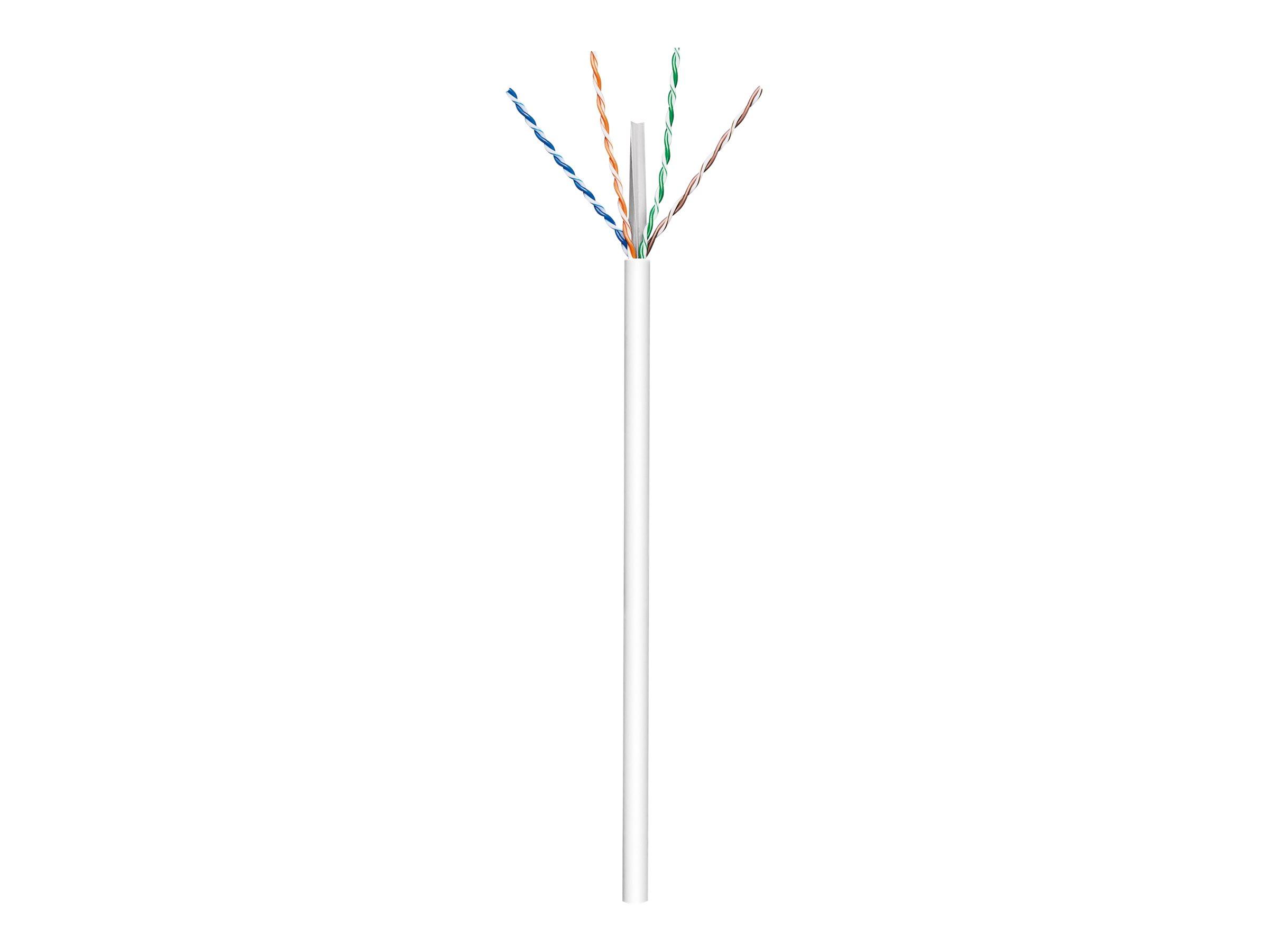 Netværkskabel CAT 6 U/UTP bulkkabel 100 m - Goobay, hvid