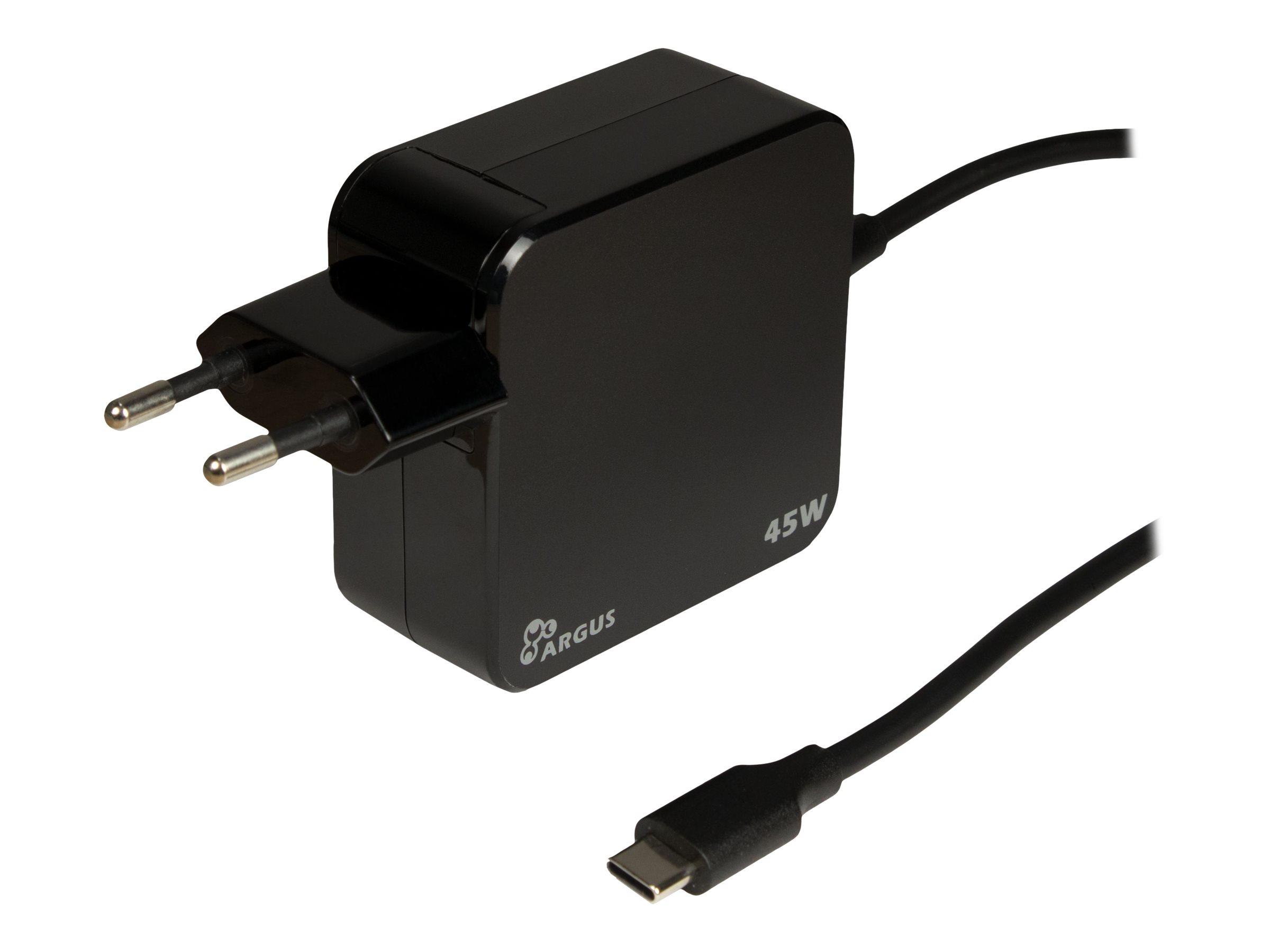 USB-C oplader 45 W - Inter-Tech PD-2045 med Power Delivery