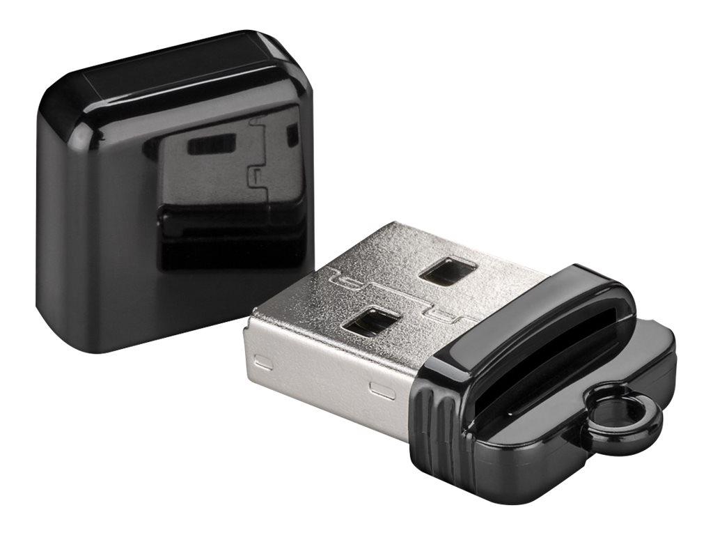 Goobay 38656, MicroSD (TransFlash), Sort, 480 Mbit/s, USB, 1 stk, Polybag