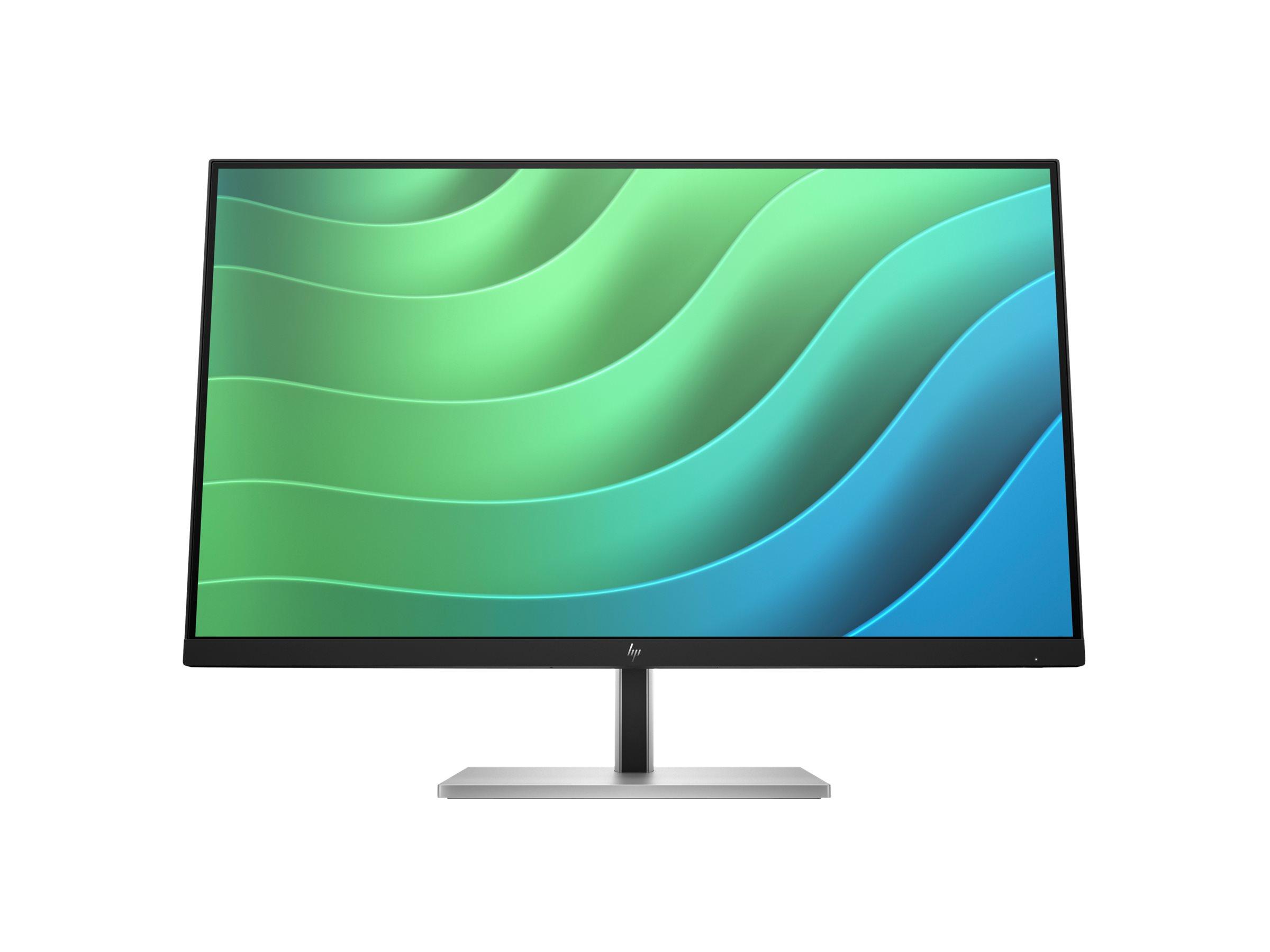 HP E27 G5 - E-Series - LED-skærm - 27 - 1920 x 1080 Full HD (1080p) @ 75 Hz - IPS - 300 cd/m² - 1000:1 - 5 ms - HDMI, DisplayPort, USB - sort, sort og sølv (stander)