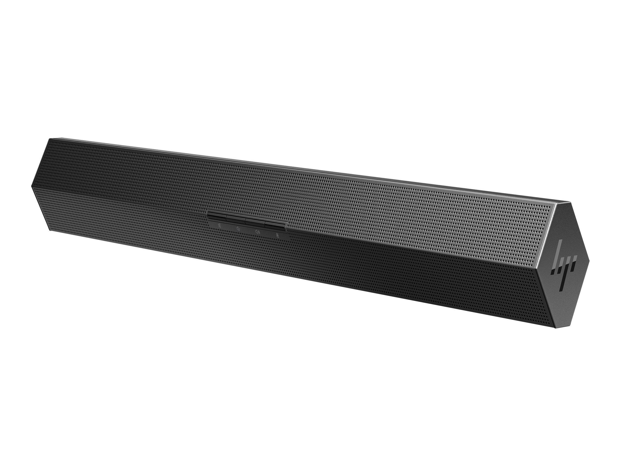 HP Z G3 soundbar til konferencesystem med 2 mikrofoner, 2 W, USB og 3,5 mm - sort