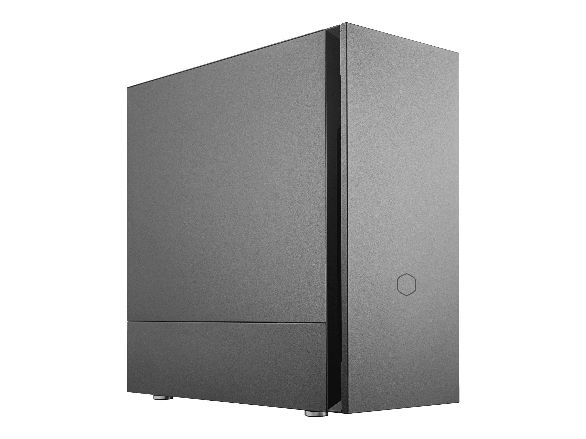Cooler Master Silencio S600 - Sound-Dampened Steel - tower - ATX - ingen strømforsyning (ATX / PS/2) - sort - USB/Lyd