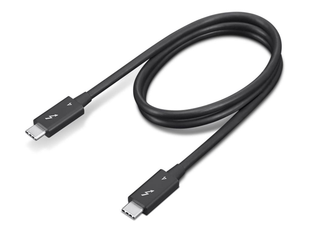 USB-C kabel Lenovo Thunderbolt 4 - 70 cm (sort)