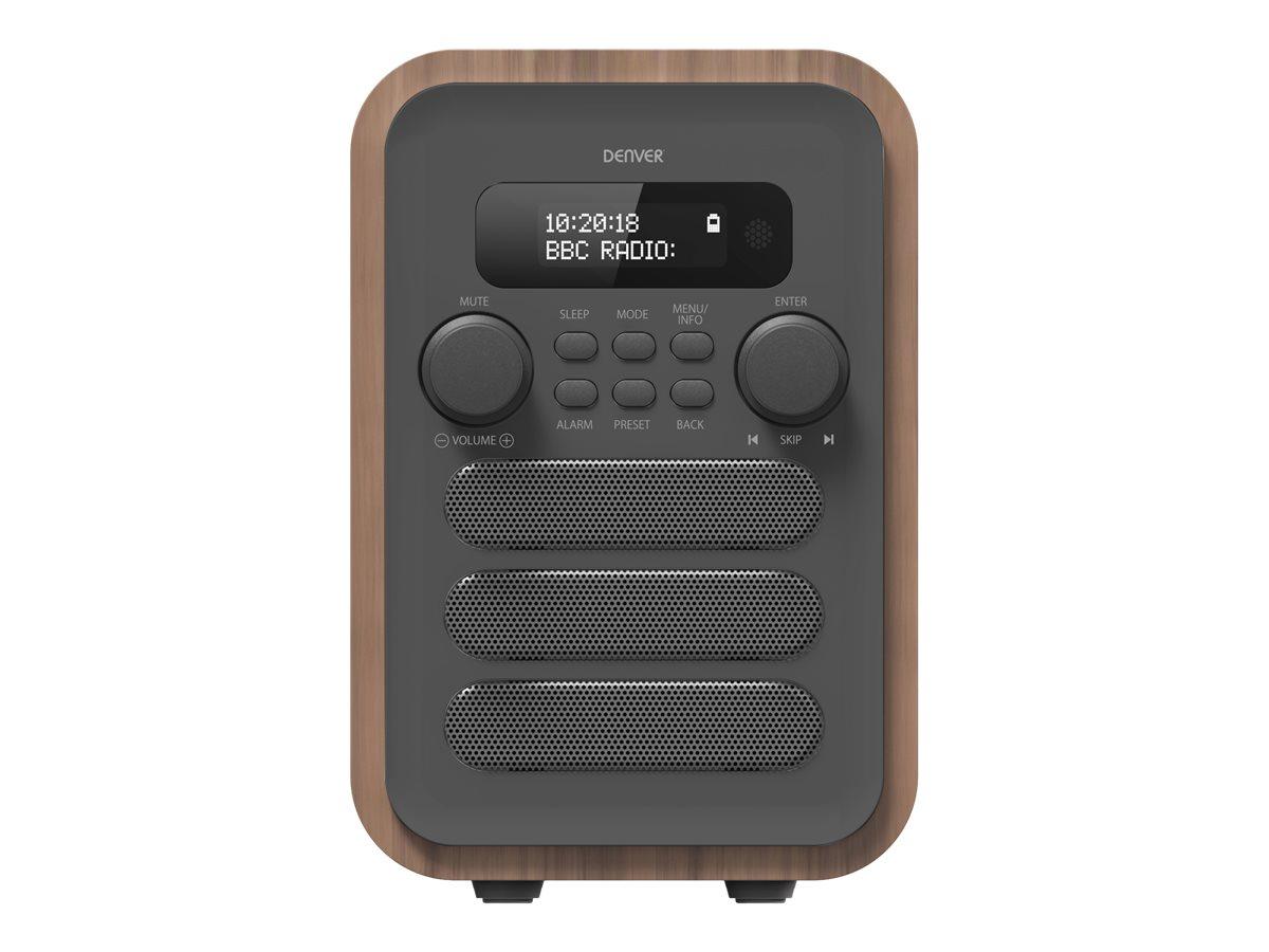 DAB radio med Bluetooth - DENVER DAB-48 (grå)