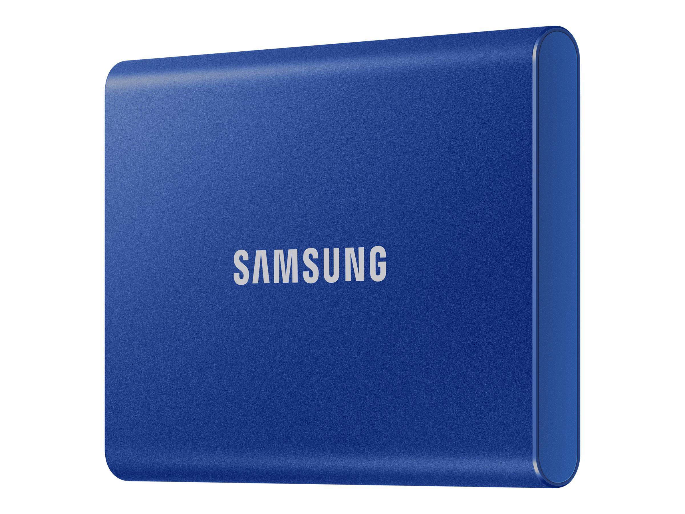 Ekstern SSD Samsung T7 1 TB USB 3.2 Gen 2 (indigoblå)