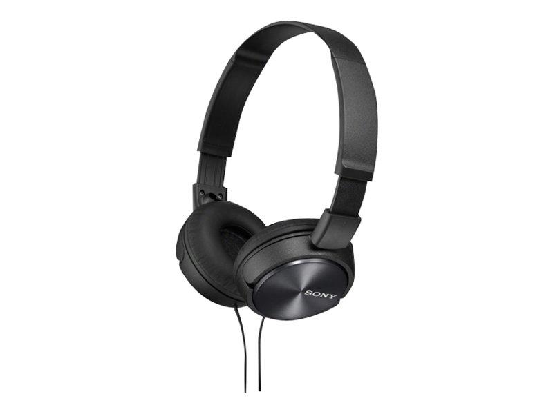 Hovedtelefoner med mikrofon - Sony MDR-ZX310AP, kablet, sort