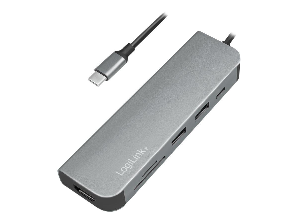 LogiLink UA0343, USB 3.2 Gen 1 (3.1 Gen 1) Type-C, Aluminium, MicroSD (TransFlash), SD, HDMI, USB 3.2 Gen 1 (3.1 Gen 1) Type-A, USB 3.2 Gen 1 (3.1 Gen 1) Type-C, Android, 1 stk