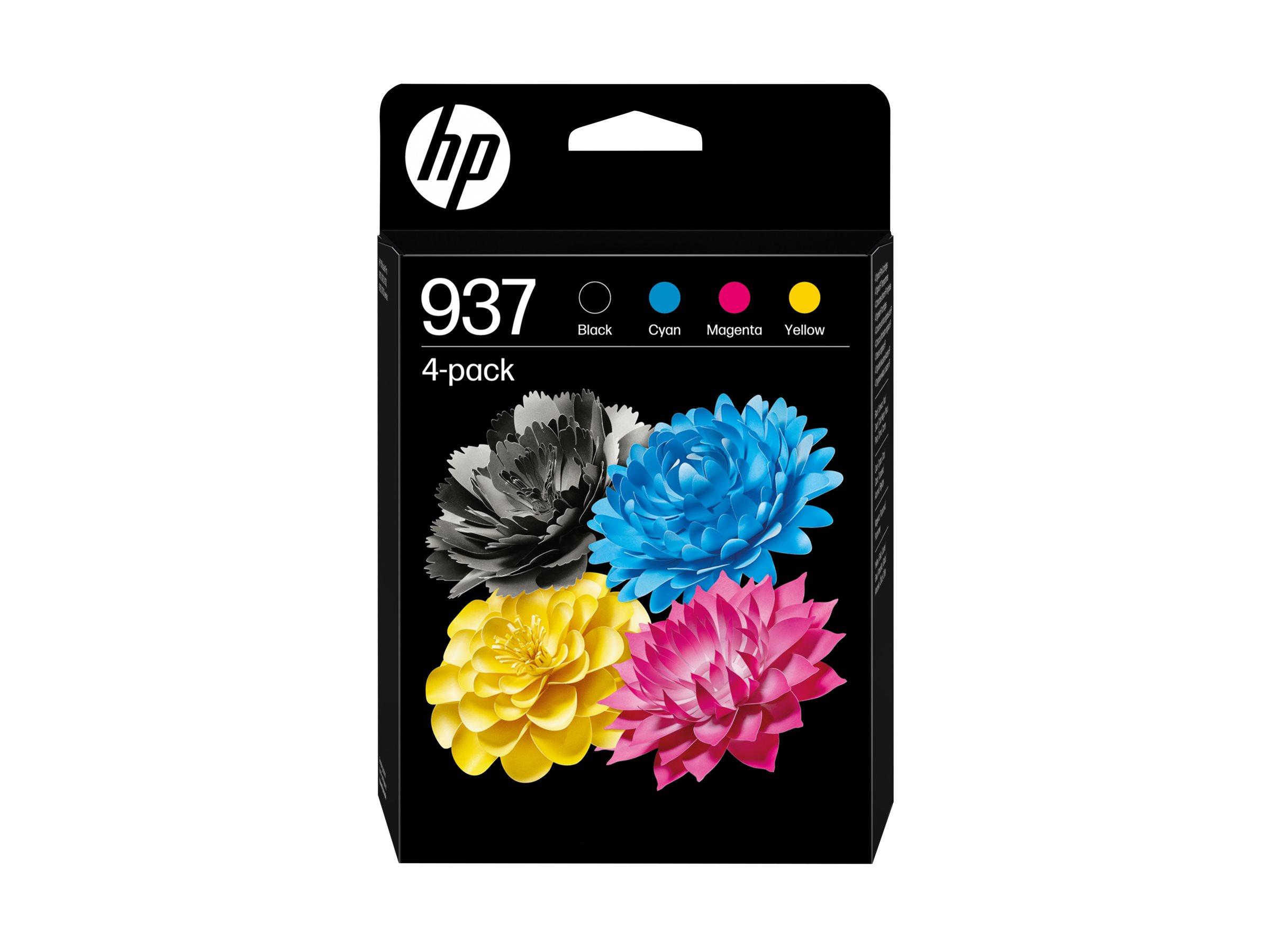 Blækpatroner HP 937 CMYK - 4-pak, original
