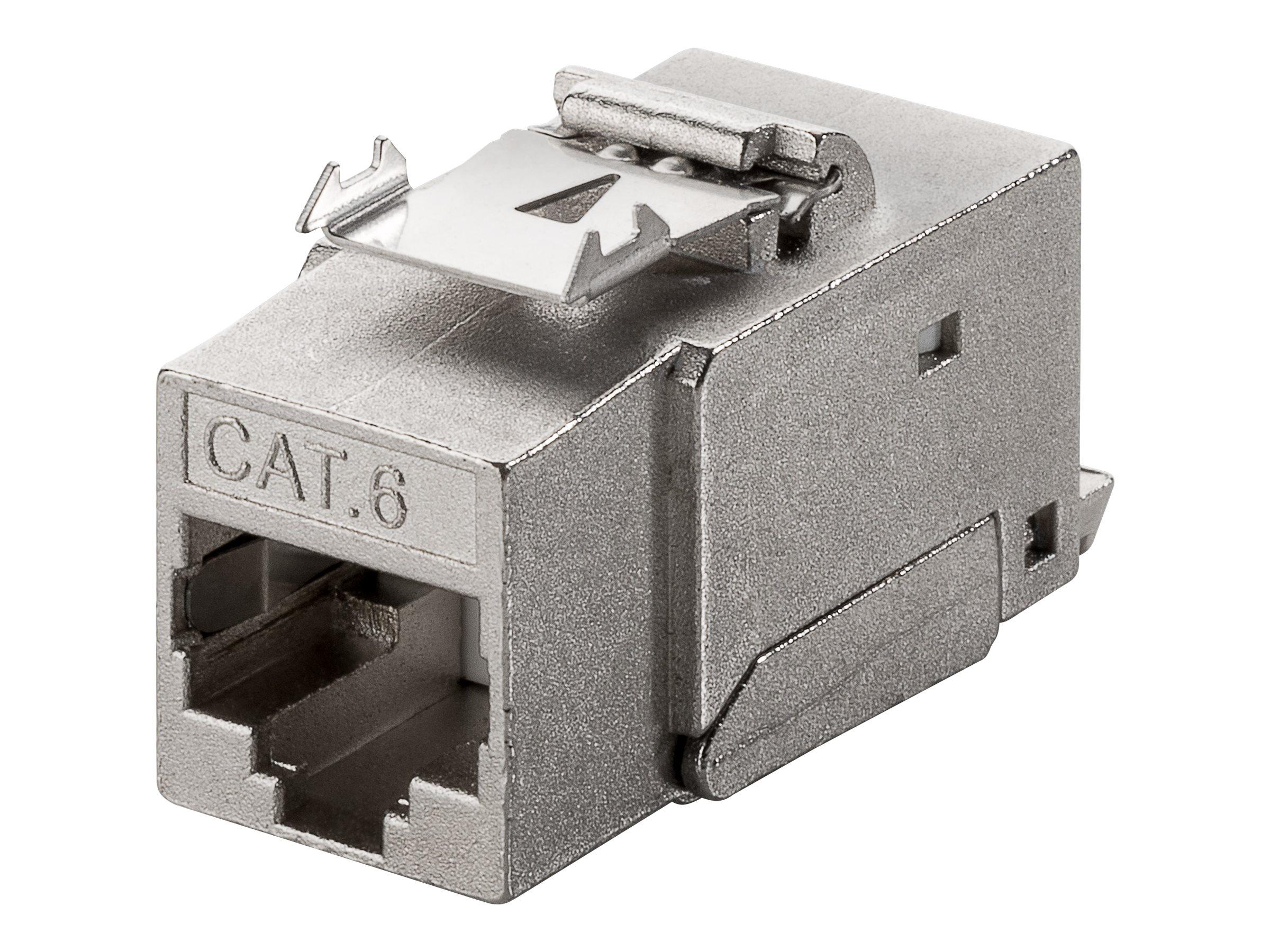 Goobay Keystone modul RJ45 CAT 6, STP, 250 MHz 17,0 mm bred, krokodilletype, til værktøjsfri IDC-montering, snap-in-system