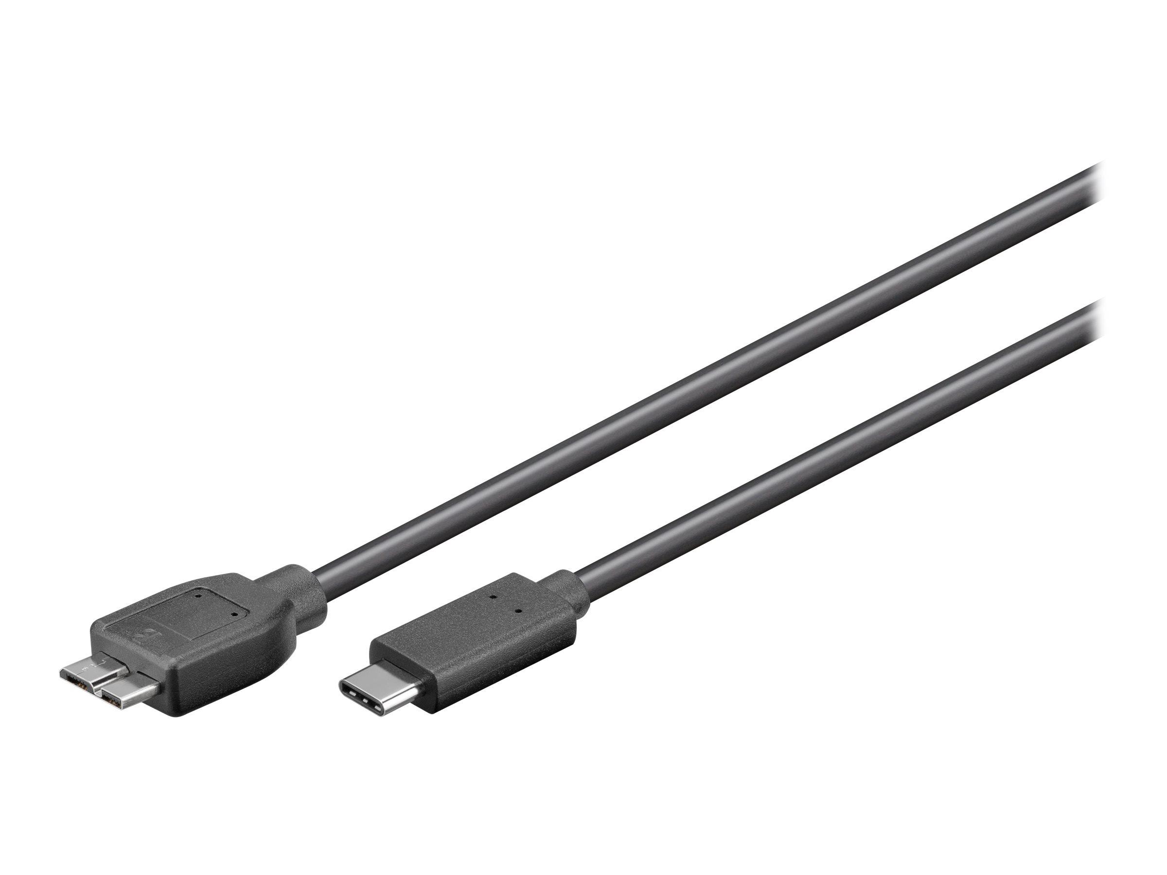 USB-C kabel Goobay - USB 3.1 til Micro?USB B, 60 cm, sort