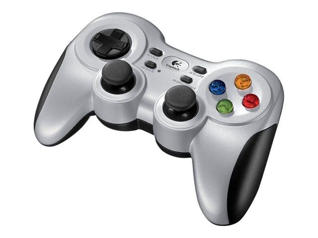 Spilcontroller Logitech Wireless Gamepad F710 - trådløs 2,4 GHz - sort/hvid